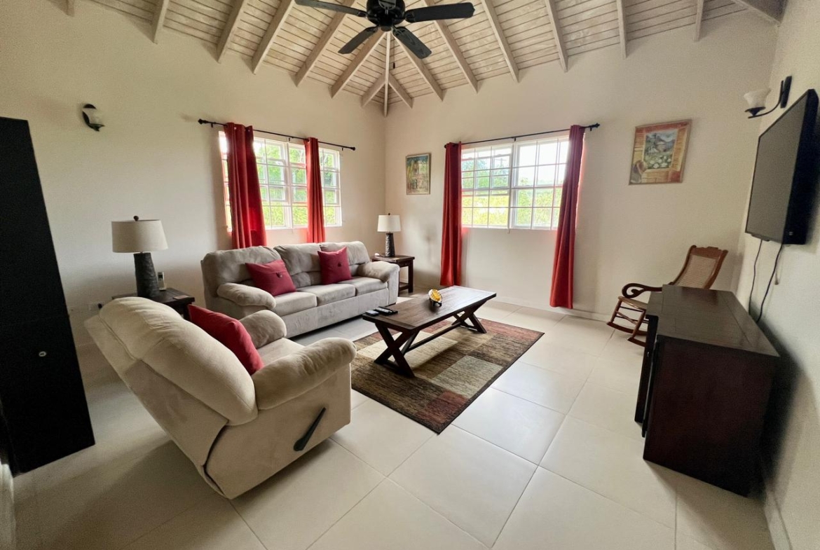 Judges Estate residential house for rent in Antigua Living Room