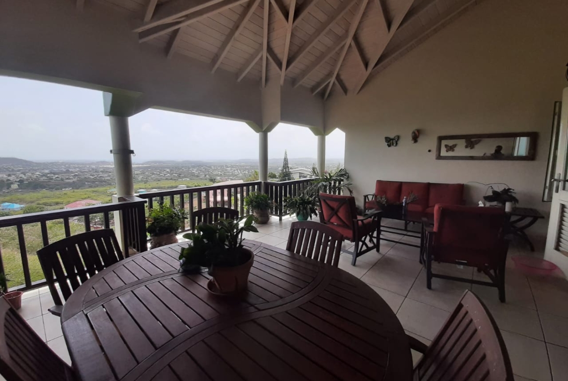 Private balcony offering scenic views in Scotts Hill, Antigua rental property