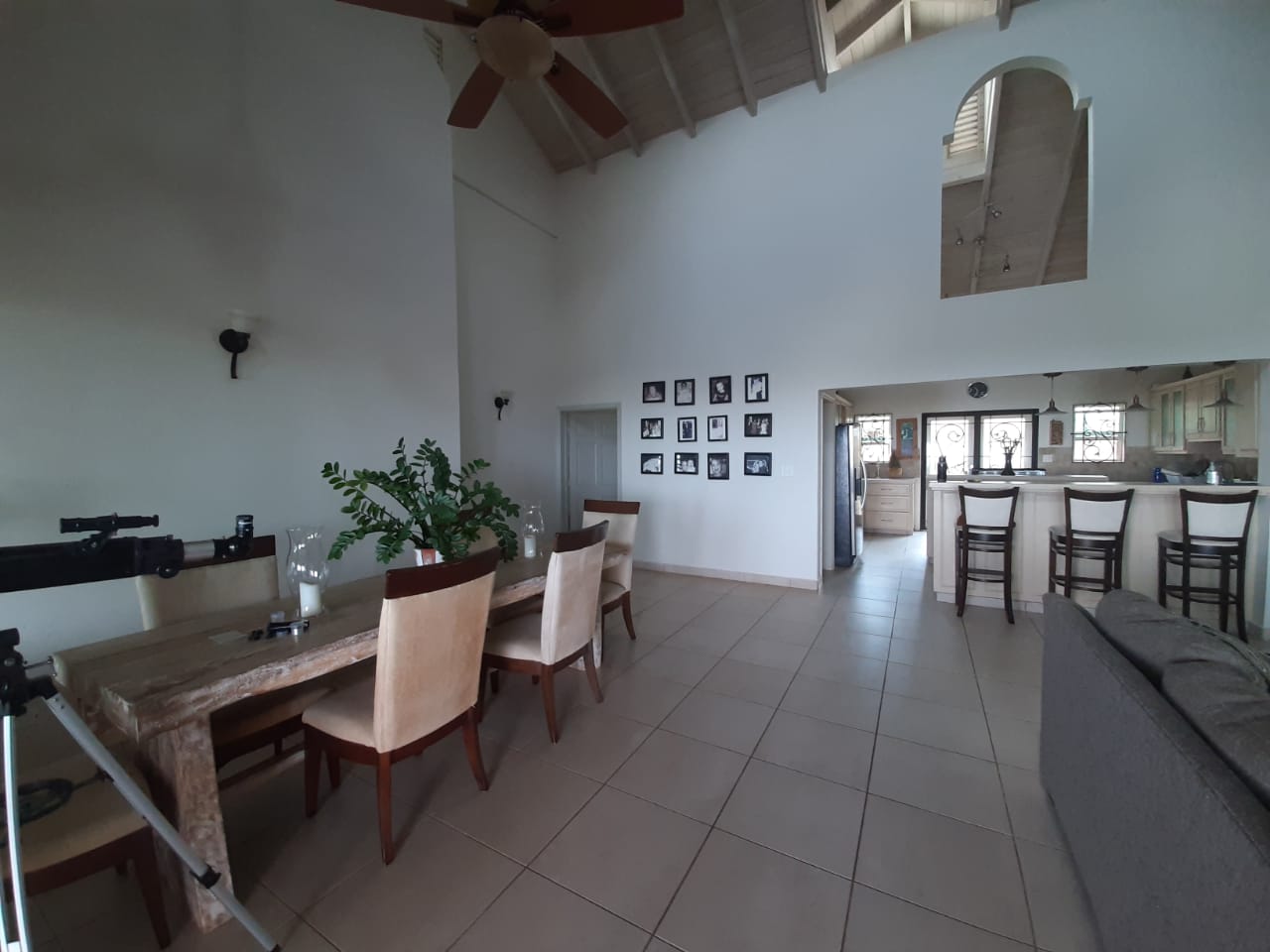 Dining area adjacent to the kitchen in Greencastle home for rent